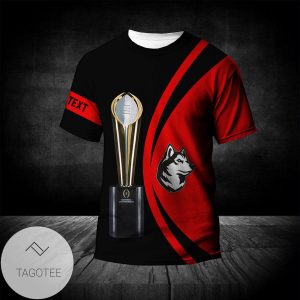 Northeastern Huskies All Over Print T-shirt 2022 National Champions Legendary – NCAA