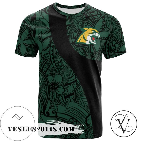 Northern Michigan Wildcats All Over Print T-shirt Polynesian   – NCAA