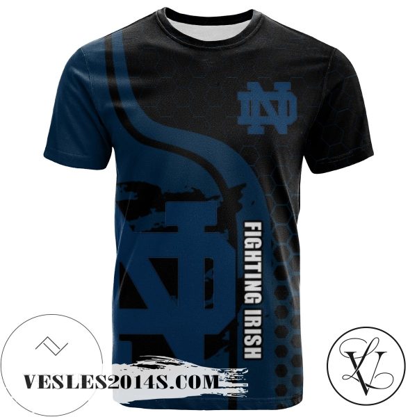 Notre Dame Fighting Irish All Over Print T-shirt My Team Sport Style – NCAA