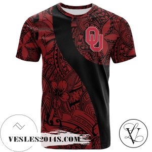 Oklahoma Sooners All Over Print T-shirt Polynesian   – NCAA