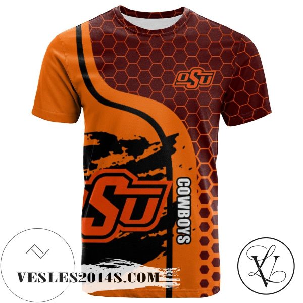 Oklahoma State Cowboys All Over Print T-shirt My Team Sport Style – NCAA