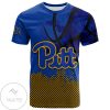 Pittsburgh Panthers All Over Print T-shirt Men’s Basketball Net Grunge Pattern – NCAA