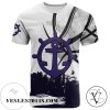 Portland Pilots All Over Print T-shirt Men’s Basketball Net Grunge Pattern – NCAA