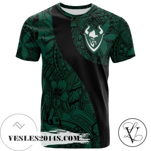 Portland State Vikings All Over Print T-shirt Polynesian   – NCAA