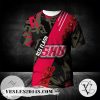 Saint Francis Red Flash All Over Print T-shirt Sport Style Keep Go On  – NCAA