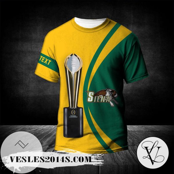 Siena Saints All Over Print T-shirt 2022 National Champions Legendary – NCAA