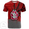 South Dakota Coyotes All Over Print T-shirt Men’s Basketball Net Grunge Pattern – NCAA