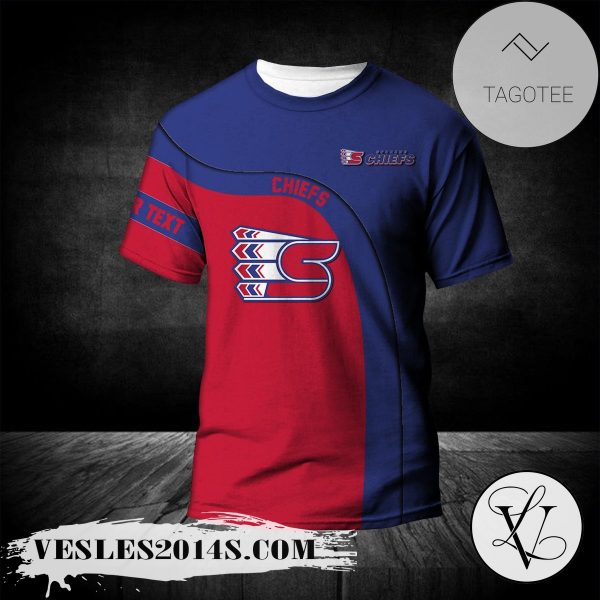 Spokane Chiefs T-shirt Curve Personalized Custom Text  – CA HOCKEY