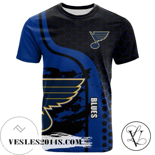 St. Louis Blues All Over Print T-shirt My Team Sport Style – NHL