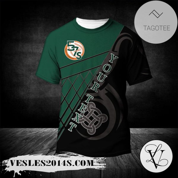 Swift Current 57s T-Shirt Celtic Custom Text  – CA BASEBALL