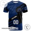 Tampa Bay Lightning All Over Print T-shirt Sport Style Logo   – NHL