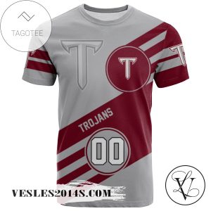 Troy Trojans All Over Print T-shirt Sport Style Logo   – NCAA