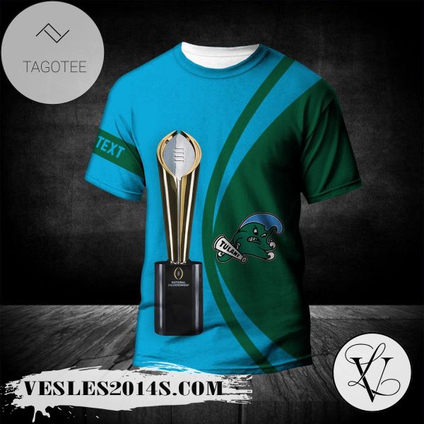 Tulane Green Wave All Over Print T-shirt 2022 National Champions Legendary – NCAA