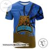 UCLA Bruins All Over Print T-shirt Men’s Basketball Net Grunge Pattern – NCAA