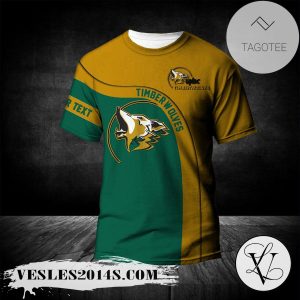 UNBC Timberwolves T-shirt Curve Personalized Custom Text  – CA CIS