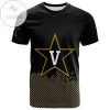 Vanderbilt Commodores All Over Print T-shirt Men’s Basketball Net Grunge Pattern – NCAA