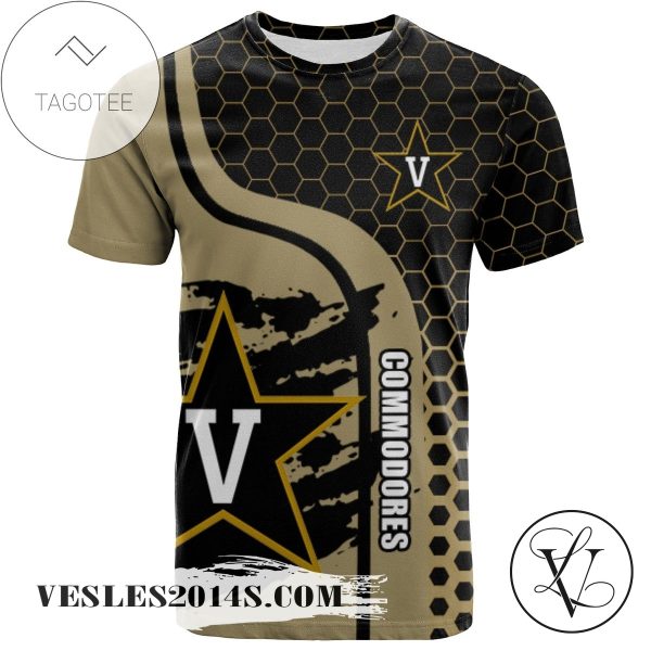 Vanderbilt Commodores All Over Print T-shirt My Team Sport Style – NCAA