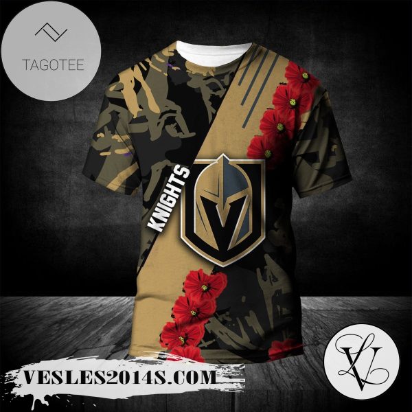 Vegas Golden Knights All Over Print T-shirt Sport Style Keep Go on – NHL