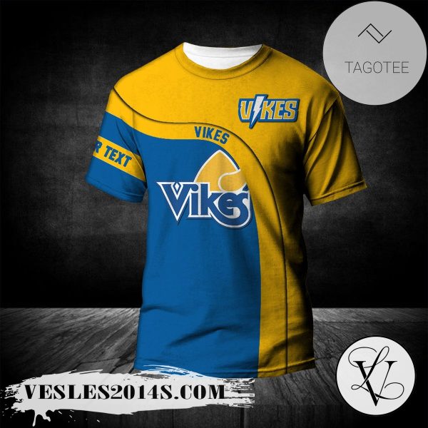 Victoria Vikes T-shirt Curve Personalized Custom Text  – CA CIS