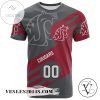 Washington State Cougars All Over Print T-shirt Sport Style Logo   – NCAA