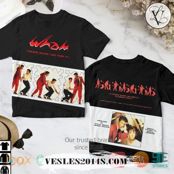 Wham Young Guns Album 3D T-Shirt