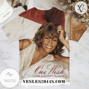 Whitney Houston One Wish The Holiday Album Cover Shirt For Fans