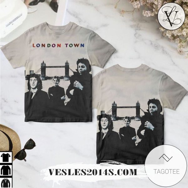 Wings London Town Album Cover Shirt For Fans