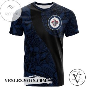 Winnipeg Jets All Over Print T-shirt Polynesian   – NHL