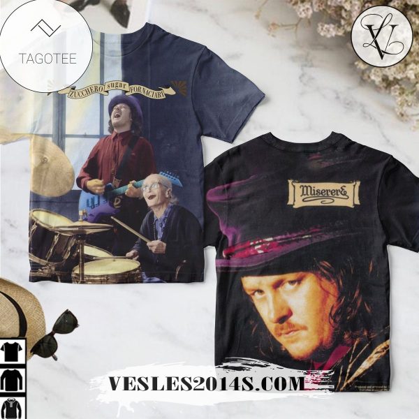 Zucchero Fornaciari Miserere Album Cover Shirt For Fans