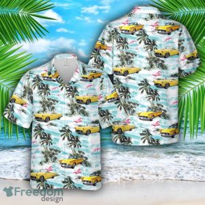 1955 Yellow Ford Thunderbird Hawaiian Shirt Hoilday Gift