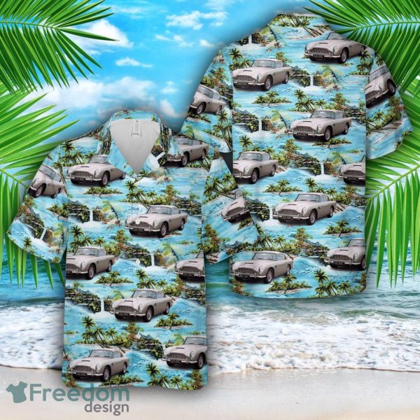 1963 Aston Martin DB5 Silver Hawaiian Shirt Summer Beach Shirt