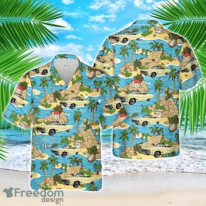 1968 Buick Skylark Convertible Hawaiian Shirt Summer Beach Shirt