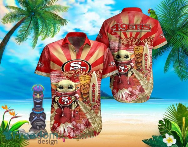 49Ers Baby Yoda Star Wars Beach Summer Hawaiian Shirt Full Over Print