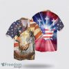 4th Of July Independence Day American Flag Jesus One Nation Under God Eagle AOP Hawaiian Shirt Summer Holiday Gift