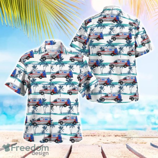 AMR Ambulance Ford E-Series Summer Hawaiian Shirt