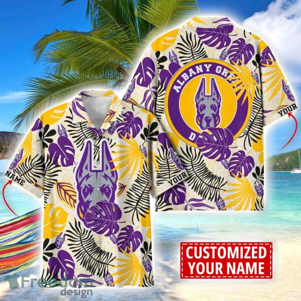 Albany Great Danes Aloha Hawaiian Shirt Custom Name Summer Gift Holiday Team Shirt