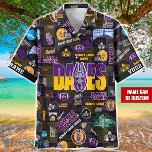 Albany Great Danes Logo Hawaiian Shirt For Fans Trending Beach Shirt Custom Name