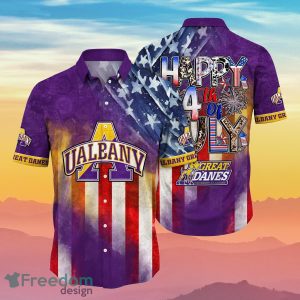 Albany Great Danes NCAA3 Hawaiian Shirt Independence Day Best Choice For 4th Of July