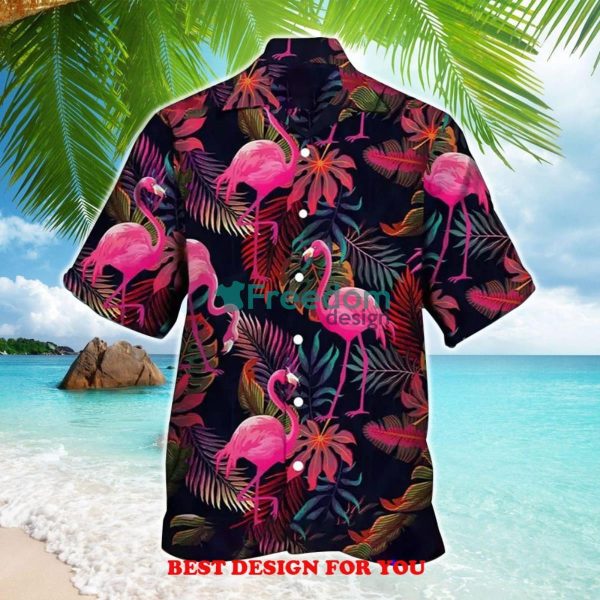 Aloha Botanical Flamingo Unisex Print Over 3D Hawaiian Shirt