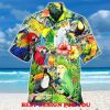 Aloha Parrot Painting Printed Print Over 3D Hawaiian Shirt