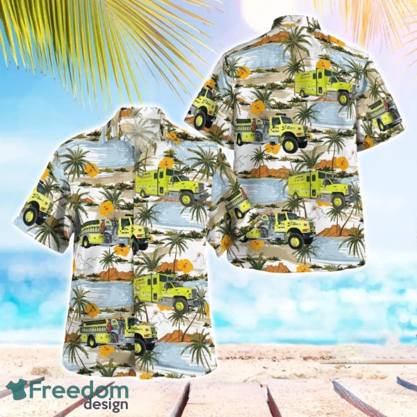 Alpine Wyoming Fire Department & EMS Hawaiian Shirt Beach Shirt Summer Holiday Gift