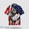 American Flag Faith Over Fear Jesus AOP Hawaiian Shirt Summer Holiday Gift