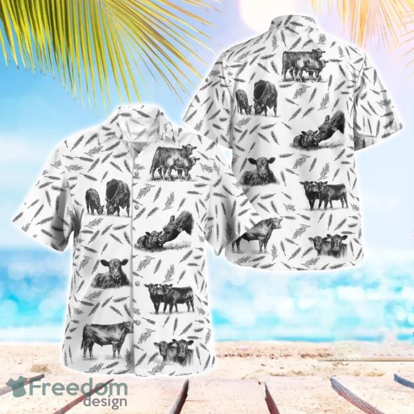 Angus Cattle Beach Hawaiian Shirt Gift For Summer Holiday