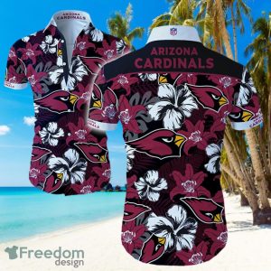 Arizona Cardinals Logo Flower Hawaiian Summer Beach Shirt Full Print