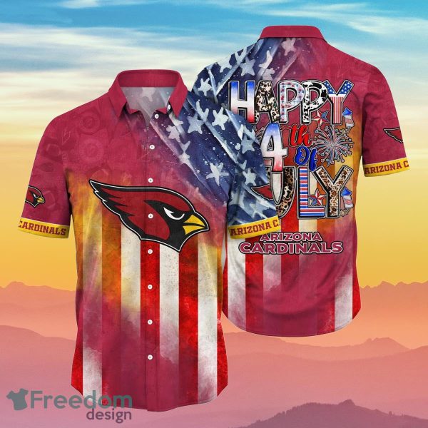 Arizona Cardinals NFL Hawaiian Shirt For 4th Of July Independence Day Special Gift For Real Fans