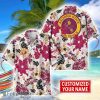 Arizona State Sun Devils Aloha 3D Hawaiian Shirt Flower Sport Team Beach Shirt Custom Name