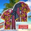 Arizona State Sun Devils Custom name USA Flag 4th July Independence Day Hawaiian Shirt