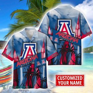 Arizona Wildcats Hawaii Shirt Custom Name Sports Team Beach Shirt