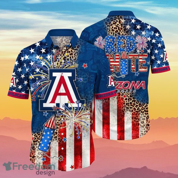 Arizona Wildcats NCAA3 Hawaiian Shirt Independence Day Best Style For Men And Women