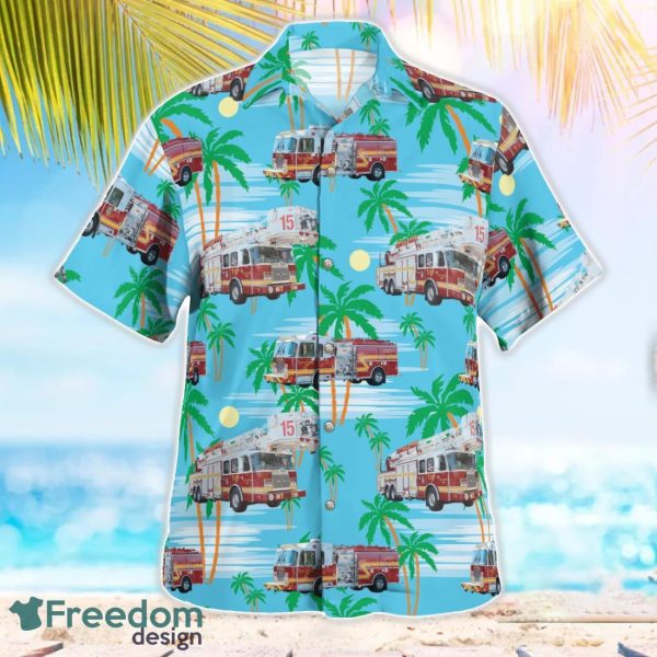 City of Little Rock Fire Department Hawaiian Shirt Summer Beach Gift